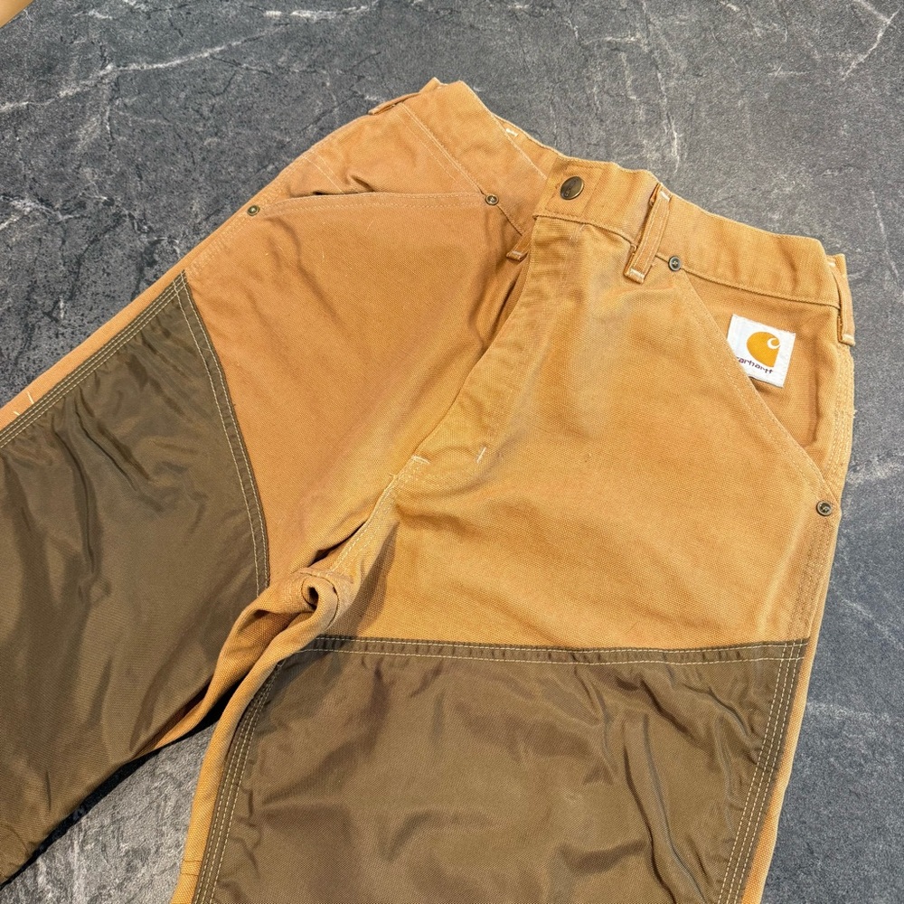 Carhartt double knee vintage 30x32 tan brown field brush work hunting pants - Picture 5 of 7